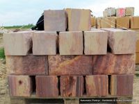 Sandstein Mauersteine 20x20x40 cm, 4- fach gesägt